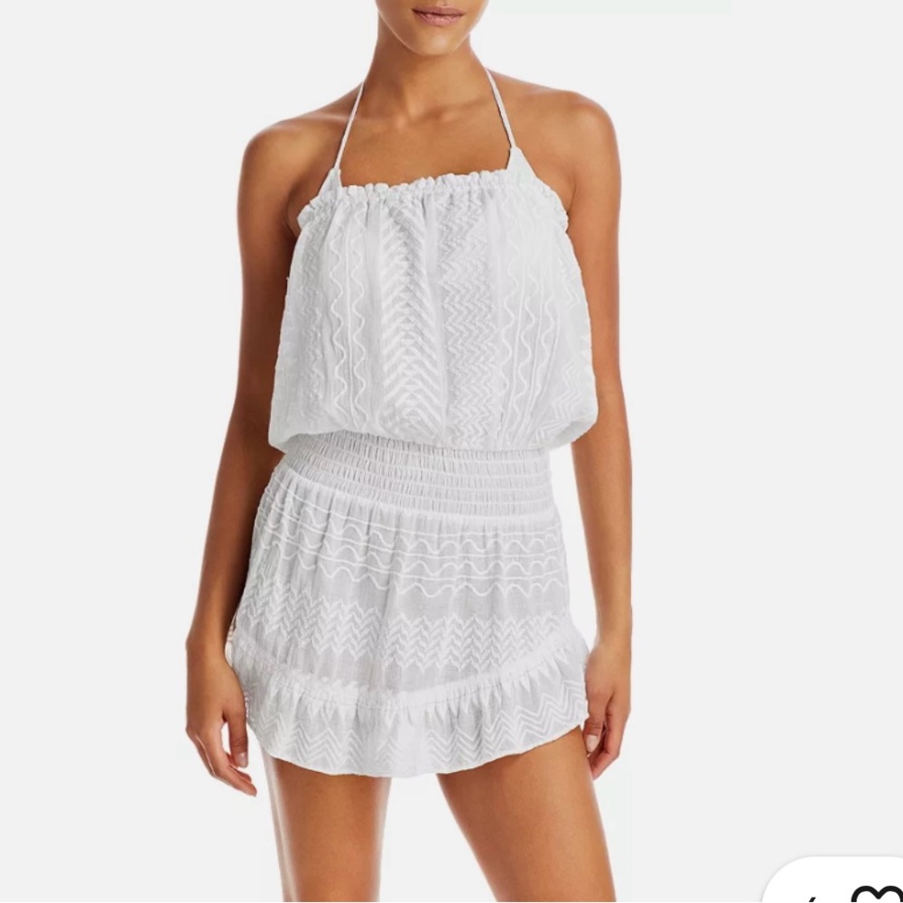 Ramy Brook White Halter Swim Coverup